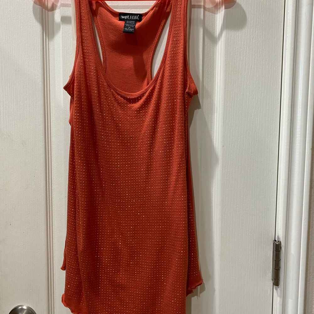 Wet Seal Halter Top - Burnt Orange